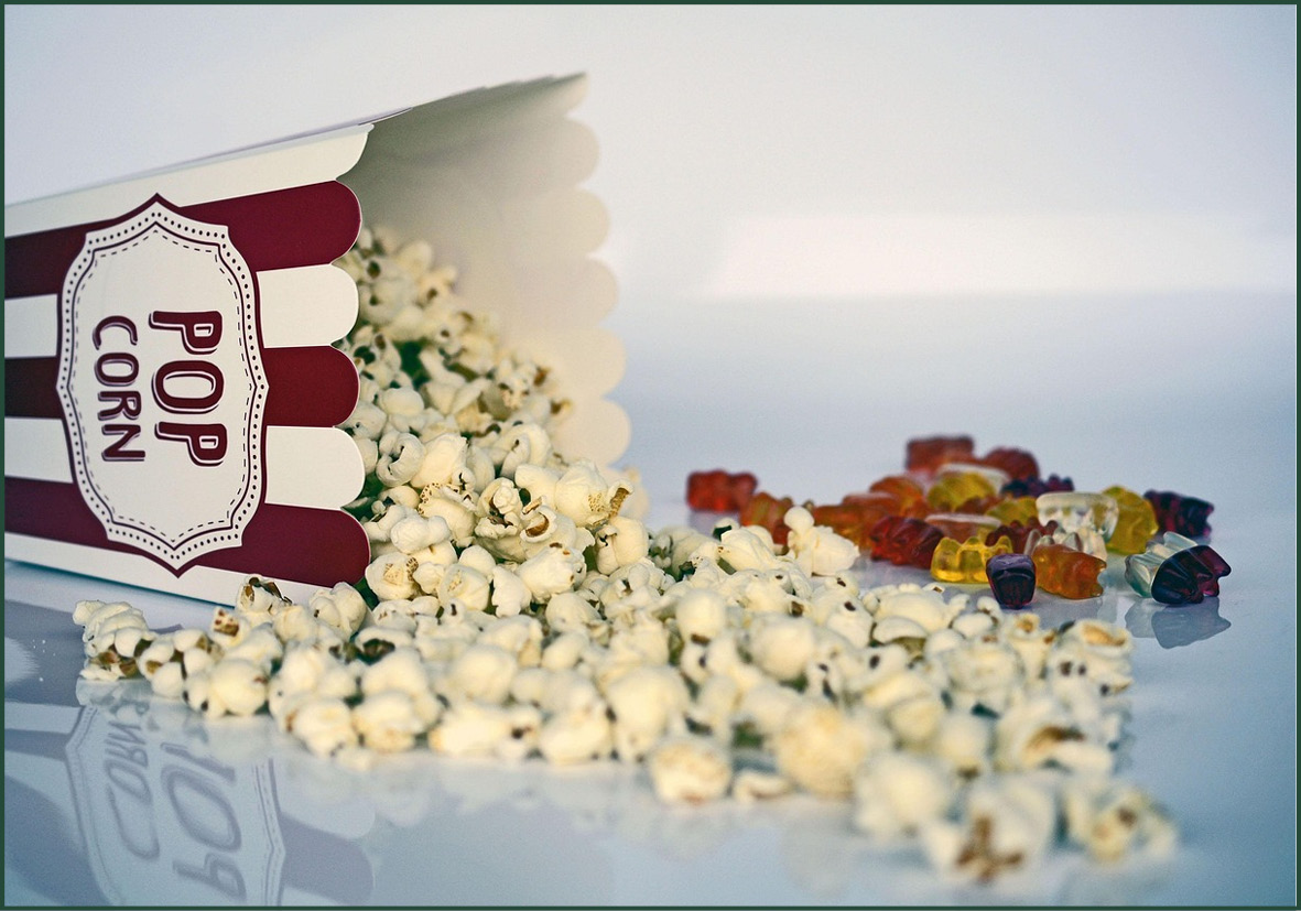 Foto af popcorn